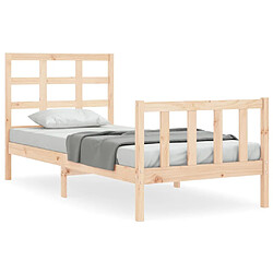 vidaXL Cadre de lit sans matelas 90x190 cm bois de pin massif