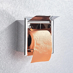 Universal Chrome Acier inoxydable Montage caché Porte-papier toilette Porte-papier de toilette suspendu à la paroi intérieure Étagère pour enfants Meubles Étagère pour enfants Fournitures de voiture (argent)