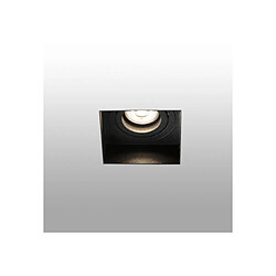 Faro Barcelona Downlight encastré carré inclinable noir Trimless, GU10