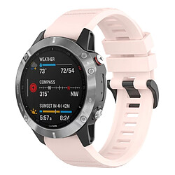 Bracelet en silicone attache rapide 22mm - Rose clair - Garmin Fenix 7/Epix