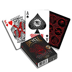 Bicycle Cards Bicycle ""HIDDEN"" - Jeu de 56 cartes toilées plastifiées - format poker - 2 index standard