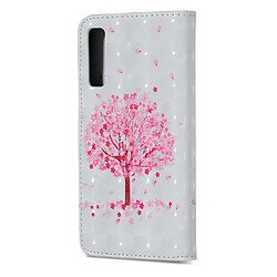 Avis Wewoo Housse Coque Étui en cuir à rabat horizontal pour motif d'arbre rose pour Galaxy A7 (2018), avec support et fentes pour cartes, cadre photo porte-monnaie