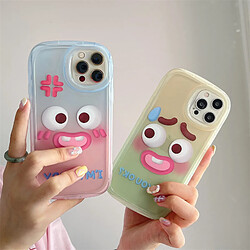 GUPBOO Étui pour iPhone11ProMax Funny Angry Expression Funny Phone Case Drop Resistant