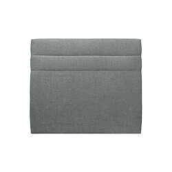 Sommeil de plomb Tete de lit Lignes Tissu Gris anthracite L 135 cm - Ep 10 cm rembourré