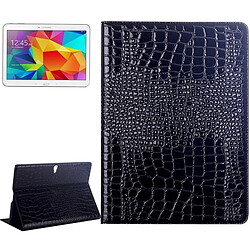 Wewoo Housse Étui noir pour Samsung Galaxy Tab S 10.5 / T800 Crocodile Texture Flip en cuir avec support