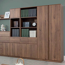 Dansmamaison Armoire 2 portes battantes Bois marron - QIZ