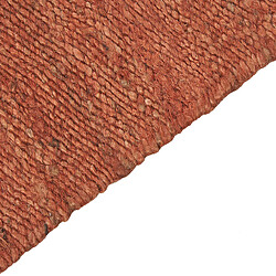 Avis Beliani Tapis en jute 80 x 150 cm rouge clair LUNIA