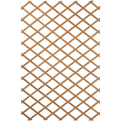 Nature Treillis de jardin 100 x 300 cm Bois Marron