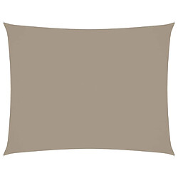 vidaXL Voile de parasol tissu oxford rectangulaire 3x4 m taupe