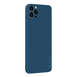 Coque en silicone souple bleu pour votre Apple iPhone 12 Pro Max