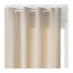 Pegane Rideau coloris taupe en polyester - L. 140 x H. 260 cm