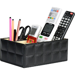 Universal Boîte de rangement en cuir PU de luxe de haute qualité Cosmétique Télécommande Porte-téléphone Home Office Maquillage Organisateur