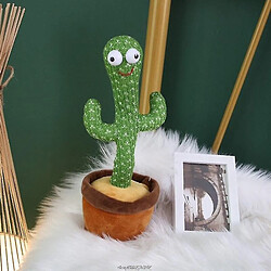 Universal Amusant 32cm dansant electrique plante cactus peluche avec musique pour enfant cadeau cadeau maison