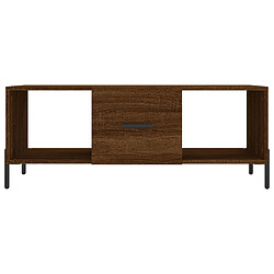 Acheter vidaXL Table basse chêne marron 102x50x40 cm bois d'ingénierie