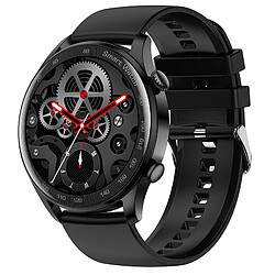 Chrono Chronus HD Touch Montre Connectée Bluetooth Appel Sommeil Surveillance Étanche Fitness Tracker pour Android IOS (Noir)