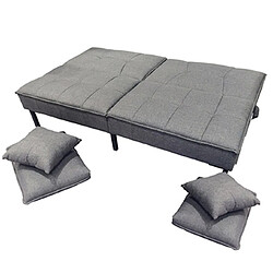 Acheter Mes Canapé convertible 197x90x84 cm en tissu gris