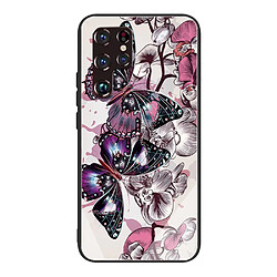 Coque en TPU anti-rayures Papillons de dessin animé pour votre Samsung Galaxy S22 Ultra