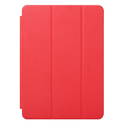 Wewoo Housse Étui Coque en cuir de couleur unie à rabat horizontal pour iPad Pro 11 pouces 2018avec support rabattable et fonction réveil / veille Rouge