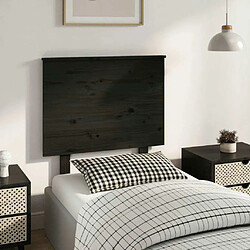 Acheter Maison Chic Tête de lit scandinave,Meuble de chambre Noir 79x6x82,5 cm Bois massif de pin -MN74077