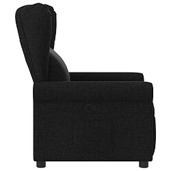 Avis vidaXL Fauteuil inclinable Noir Tissu