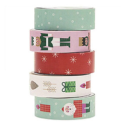 Rico Set de 5 masking tapes Noël