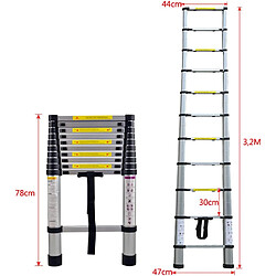 Avis Échelle Télescopique Escabeau Telescopique 3.2M