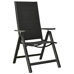 Acheter Maison Chic Mobilier de bistro et chaises de jardin 3 pcs Noir et anthracite -GKD321074