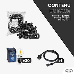 Acheter SkyLantern Guirlande Guinguette 10M Filament LED 30 Bulbes