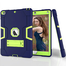 Avis Coque en silicone bi-couleur bleu foncé/vert pour votre Apple iPad 9.7