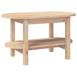 Maison Chic Table basse,Table Console Table d'appoint, Table pour salon 80x45x45 cm Bois massif de pin -MN73545