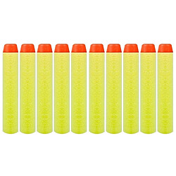 Wewoo Pistolet jaune 10 PCS Fléchettes en Mousse EVA Souple 7.2cm