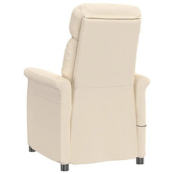 Acheter vidaXL Fauteuil de massage Beige Tissu microfibre