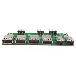 Front Panel I/O 4xUSB Audio IN/OUT Fujitsu S26361-D2915-A30 GS1 PU20FP002GOD - Occasion