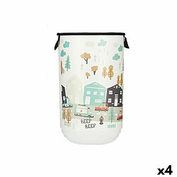 Kipit Panier à linge Enfant Route Plastique 40 L 34 x 52,3 x 34 cm (4 Unités)