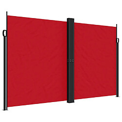 vidaXL Auvent latéral rétractable rouge 200x600 cm