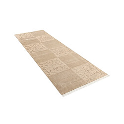 Vidal Tapis de couloir en laine 300x102 brun Darya