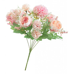 Avis 7 Tête Faux Pivoine Fleur Artificielle Fleur De Mariage Décoration De Mariage Rose Clair