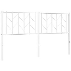 Maison Chic Tête de lit moderne pour chambre - Décoration de lit métal blanc 150 cm -MN86989