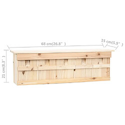 vidaXL Maison pour moineau avec 5 chambres 68x15x21 cm Bois de sapin pas cher