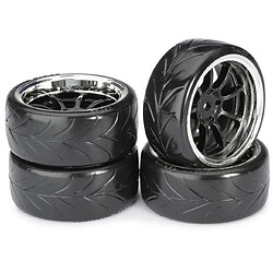 4 roues Drift AV/ARR chrome 1/10 Absima 2510044 