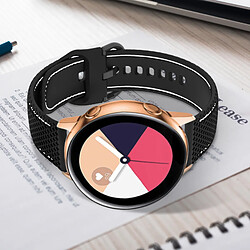 Avis Avizar Bracelet pour Galaxy Watch 5 / 5 Pro / 4 Silicone Coutures Bicolore noir