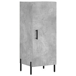 Acheter vidaXL Buffet haut Gris béton 34,5x34x180 cm Bois d'ingénierie