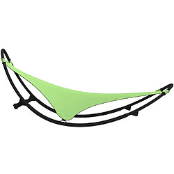 Acheter Maison Chic Chaise longue à bascule, Transat avec roues Acier et textilène Vert