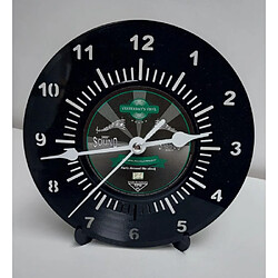 Magneticland Horloge vinyle 45T recyclé BLACK