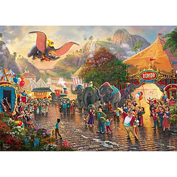 Schmidt Spiele Thomas Kinkade, Disney, Dumbo, Puzzles de 1000 pièces, 59939, Coloré