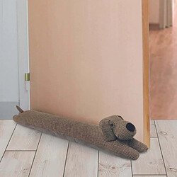 The Home Deco Factory Boudin de porte Chien 85 cm noir.