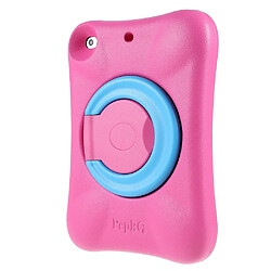 Coque en TPU PEPKOO EVA, anti-rayures avec béquille rotative à 360° rose/bleu pour votre iPad mini 4/mini (2019) 7.9 pouces