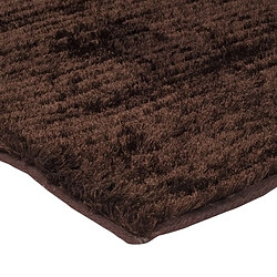 Avis Thedecofactory VIKING - Tapis à poils longs effet soyeux chocolat 190x200