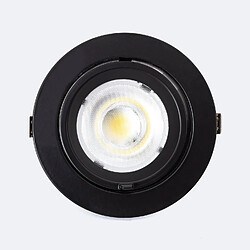 Ledkia Downlight LED 24W Rond Orientable 120lm/W LIFUD Coupe Ø 170 mm Noir Blanc Neutre No Flicker 4000K