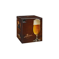 Verre à bière sur pied 37 cl - Lot de 4